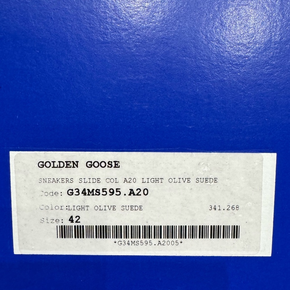 Golden Goose Men’s Sneaker Slide High Top Light Olive Suede BNIB - Picture 11 of 15